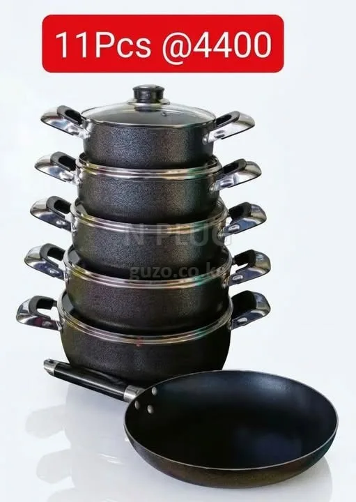 11Pcs nonstick cookware set comes with a free nonstick pan - Utensils Shop in Nairobi CBD