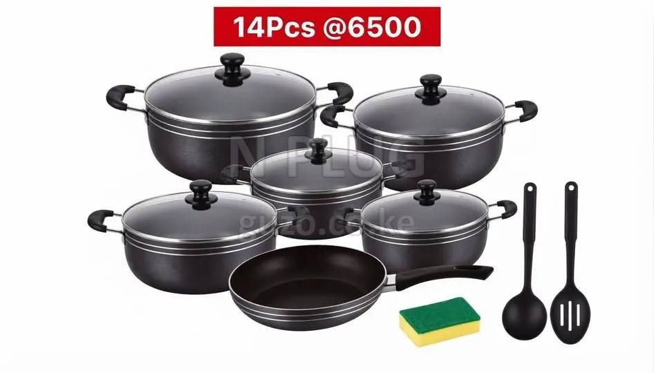 14Pcs nonstick cookware set. Utensils Shop in Nairobi CBD