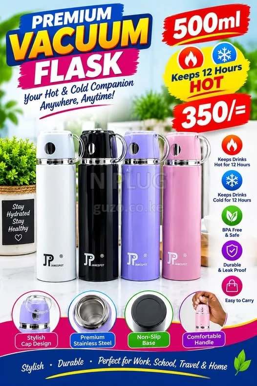 500ml high quality unbreakable vacuum flask - Utensils Shop in Nairobi CBD