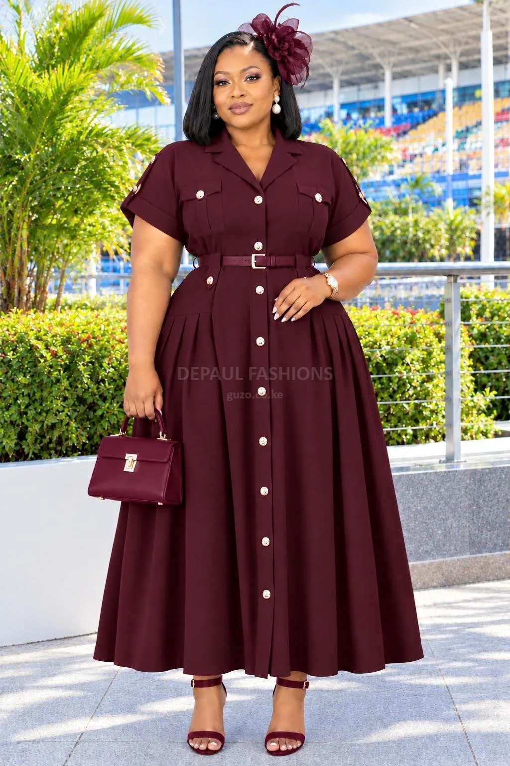 Beautiful and comfortable button-front women’s dress in Nairobi CBD