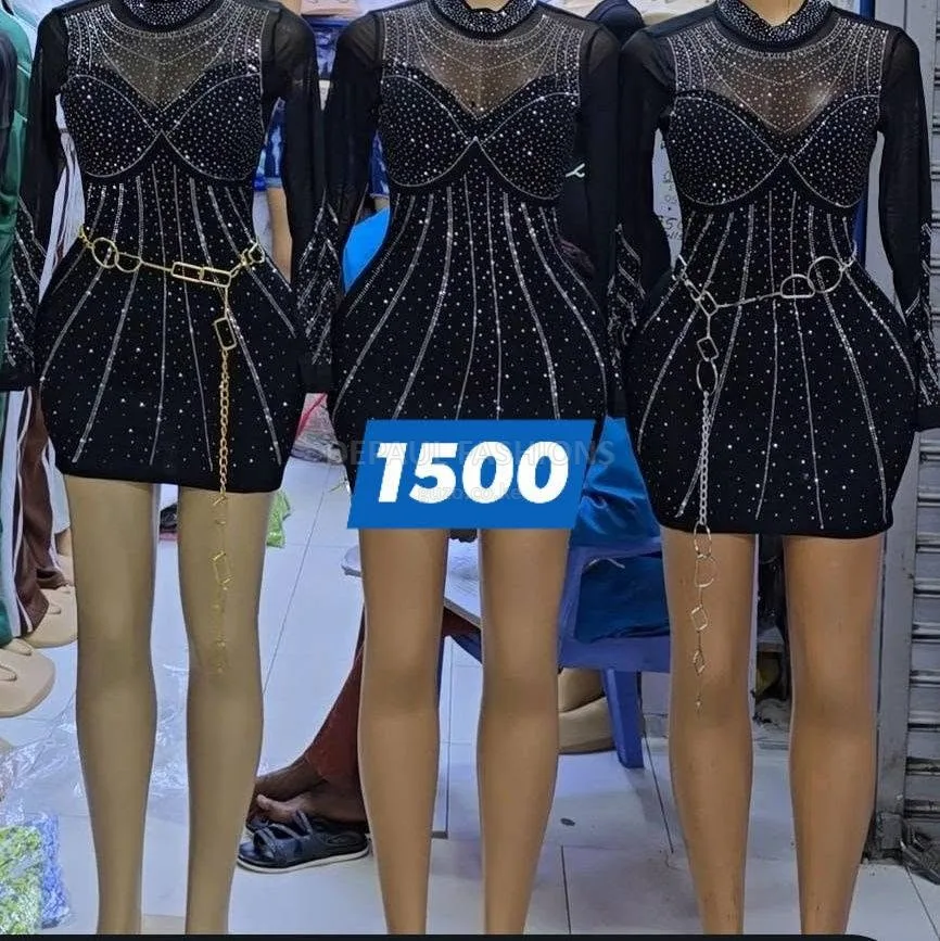 Stylish black party dress in Nairobi CBD