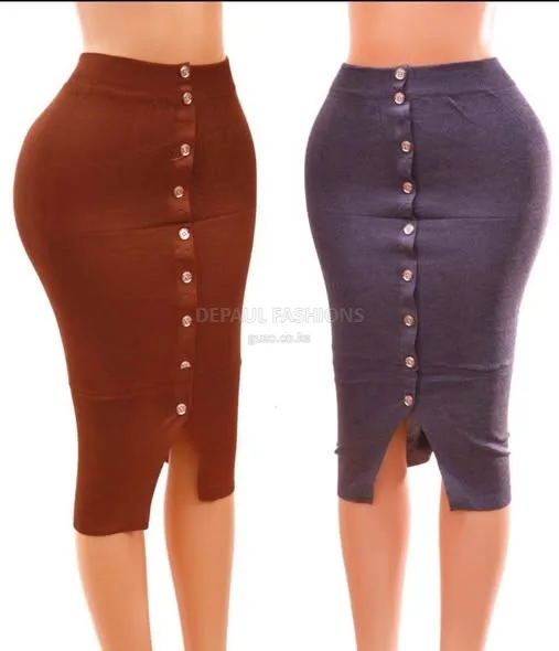 Beautiful Front Button Ladies Skirts – New Arrivals