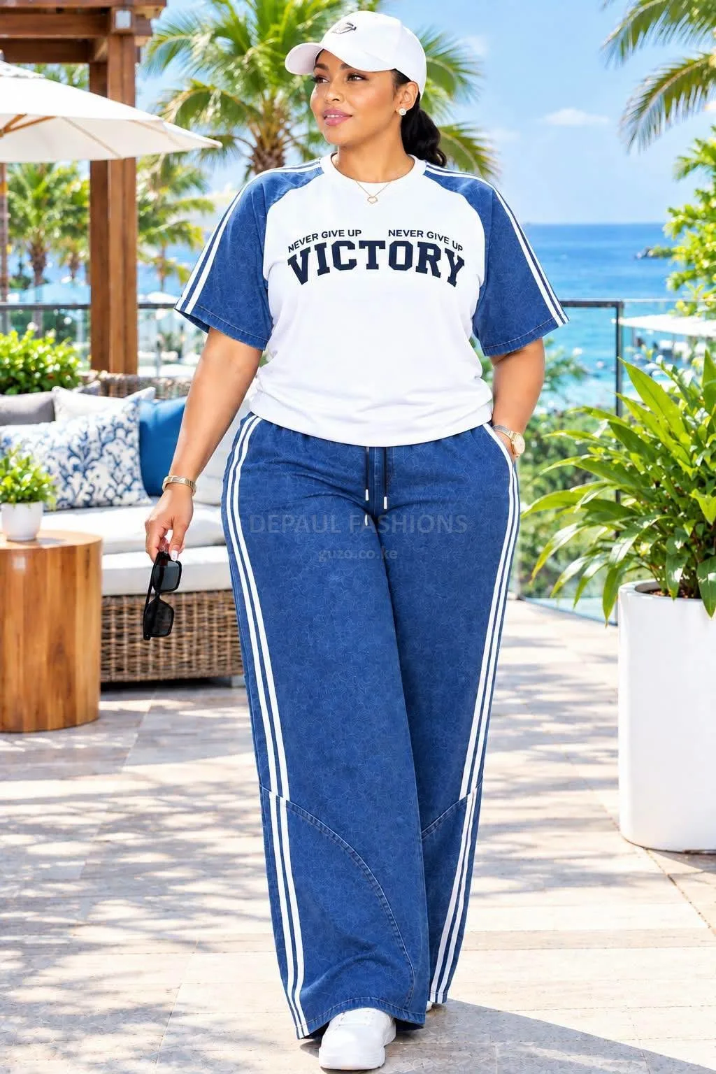 Stylish summer casual tops and trousers for women