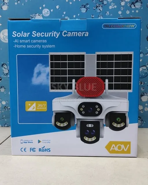 NEW 4-LENS AOV 4G SOLAR CCTV CAMERA