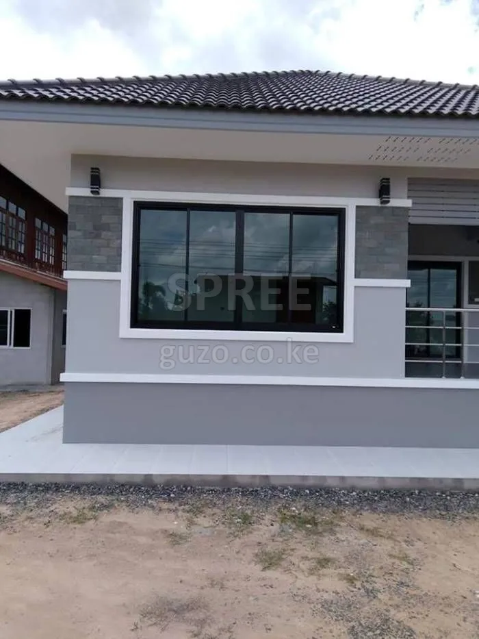 Customized large glass aluminum windows fabrication